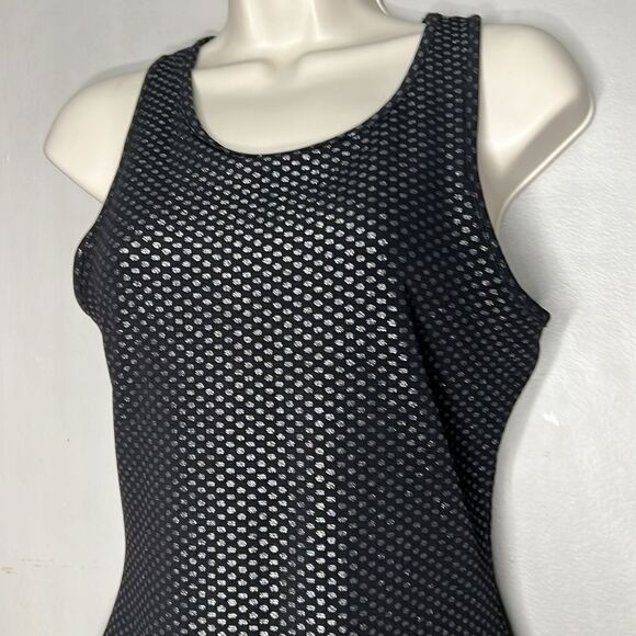 Material Girl fitted racer back gold sparkle dress size medium - Picture 6 of 11